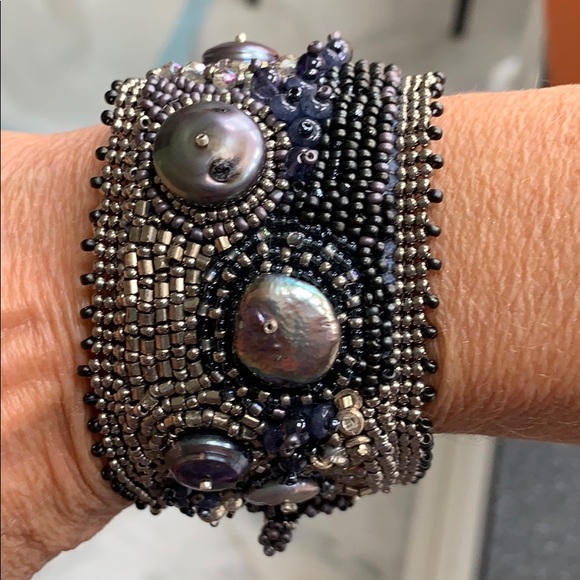 Bracelet beads and pearls  with a toggle clasp. - Picture 5 of 8